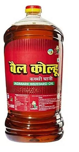 Grade A 100% Pure, Fresh And Natural, Ball Kolhu Mustard Oil Brown Colour, With Blended Capacity: 20 Ton/Day