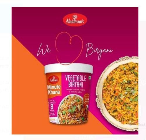 Haldiram'S Instant Meal Vegetable Biryani With Aromatic Spices