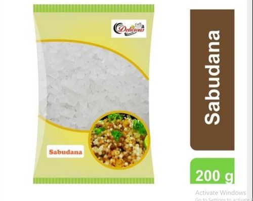 Delicious Natural And Pure Raw White Sabudana For Cooking, Pack Of 200G Grade: Food Garde