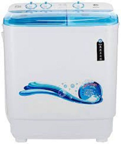 Low Water And Energy Consumption Sky Blue And White Domestic Semi Automatic Washing Machine Capacity: 7Kg Kg/Hr