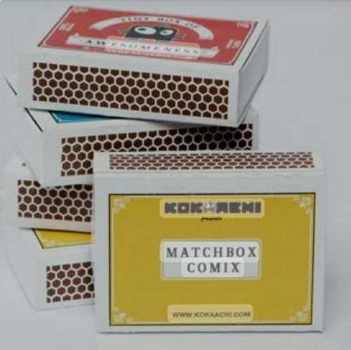 Match Box - Paper Box, Standard Size, Rectangular Shape, 30-50 Sticks, Available In Many Colors, Black Match Head