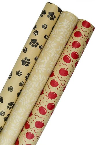 Semi Automatic Printed Design Kraft Paper For Packagng Usage