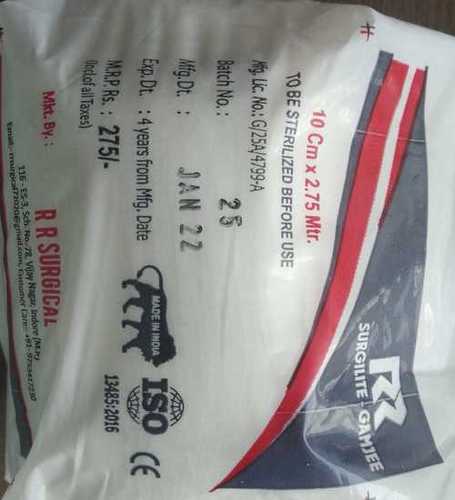 Rr Surgilite Gamjee White Plain Surgical Cotton Roll For Used At Wounded Part Grade: Medical Grade