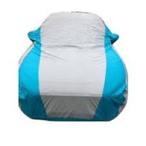 Sky Blue And Gray Colour Car Body Cover, With Coated Fabric, Super Soft, Water Resistant Fabric