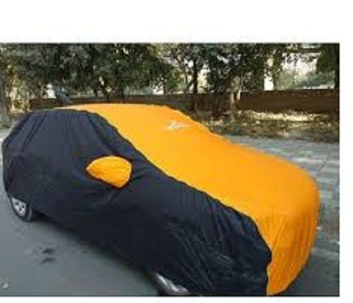 Smooth Texture Light Weight Dust And Water Resistant Black And Yellow Car Body Cover