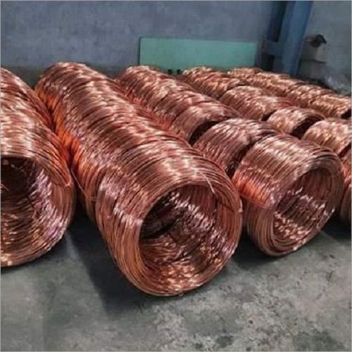  Brown High Heat Resistance Bare Copper Wire Used For Grounding Purpose Cable Capacity: 15 Ampere (Amp)