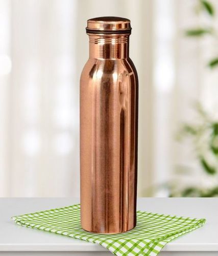 100% Pure Copper Fridge Bottle With Lid And Dishwasher Safe Speciality Capacity: 1 Kg/Day