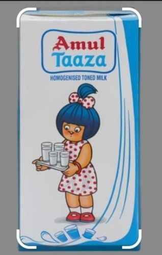 Amul Taaza Homogenised Toned Milk 1 L With 1 Days Shelf Life