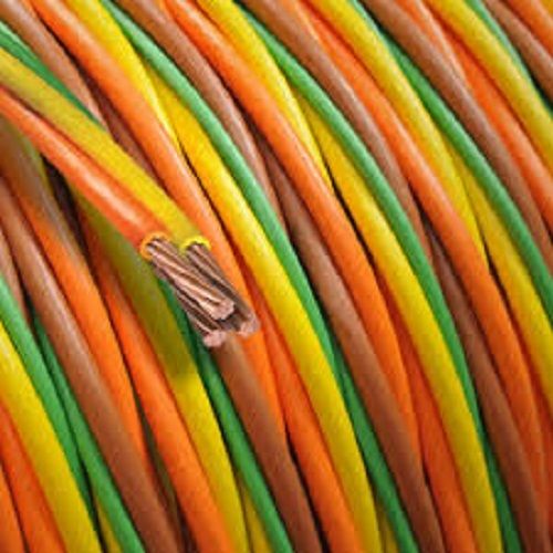 Multi Color Copper Electric Wire Cable With Triple Layer Insulation For Power Transmission