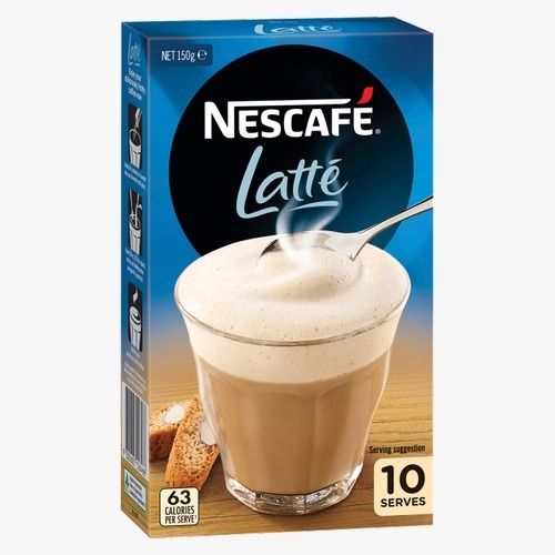 Organic Nescafe Latte Coffee Premix Powder With 63 Calories Per Serve And 6 Months Shelf Life