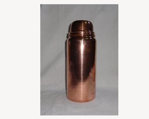 Sleek Design Round Shape Standard Copper Thermos Matt Bottle, Perfect for hot and cold beverage
