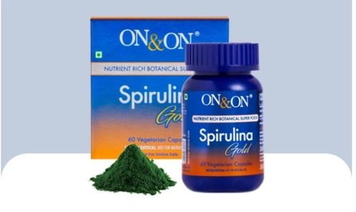 100 Percent Vegetarian On And On Spirulina Gold Capsules  Age Group: Suitable For All