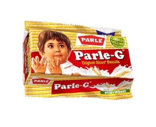 100% Vegetarian Parle G Original Gluco Plain Biscuits for Tea Time