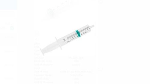 10ml Disposable Plastic Syringe With 70 Gram Weight For Hospital Use