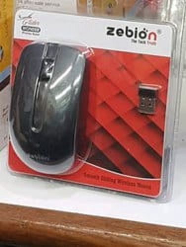 Black 3 Handy Buttons, Fast-Moving Scroll Wheel Wireless Zebion Mouse