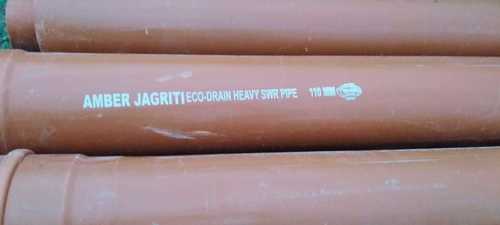 Amber Pvc Swr Round Pipe With 110 Mm Diameter And 10 Feet Length