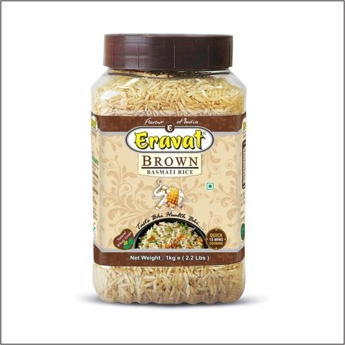 Distinct Aroma and Perfect Fit for Everyday Consumption Eravat Brown Basmati Rice 1 Kg