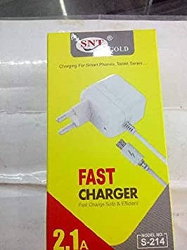 Durable And Lightweight Fast Charging Mobile Charger 2.1 A White - Lightweight Design, 2.1 A Quick Charge With Broad Device Compatibility, Perfect For On-The-Go Charging