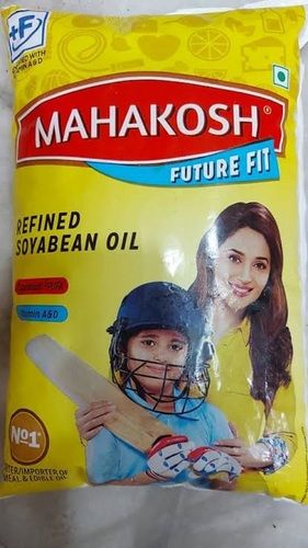 Common Healthy Natural Rich Fine Taste Mahakosh Refined Soybean Oil, 1 Litre