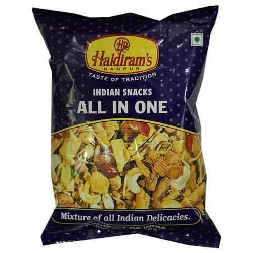 Hygienic Prepared Rich Taste Crunchy Salty And Spicy Haldirams Mix Namkeen  Carbohydrate: 100 Grams (G)