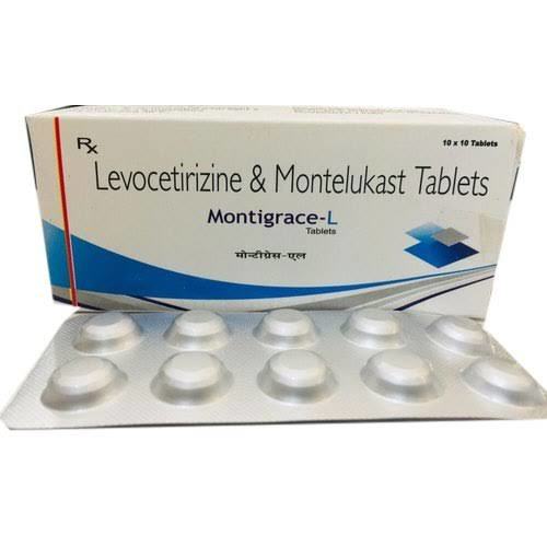 Montigrace-l Levocetirizine And Montelukast Tablets, 10x10 Blister Pack