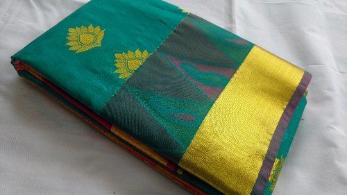 stylish comfortable pure fine quality green fancy silk sarees 151