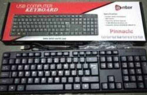 Wired Multimedia Black Usb Keyboard With Super Quite Plunger Keys Dimensions: 458 Inch (In)