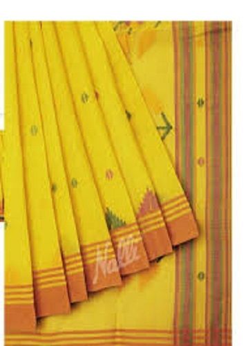  Womens Party Wear Beautiful Red And Yellow Designer Banarasi Silk Saree