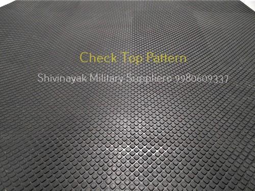12-23 Inches Black Rubber Gym Mats With Diamond Cut Pattern