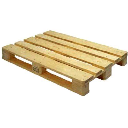 Wood 41X32X5.5 Inch Brown Color 4 Way Euro Rectangular Heat Wooden Pallet