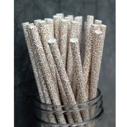5.5/6/210mm Eco Friendly Printed Drinking Paper Straw Event And Party Supplies