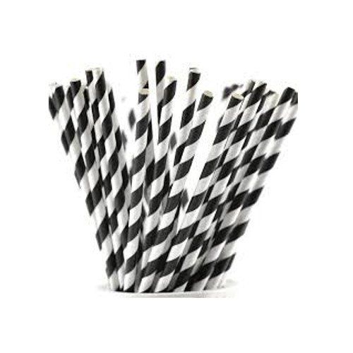 Eco Friendly Disposable Zebra Single Colour Straw With 5.5/6/210mm Size