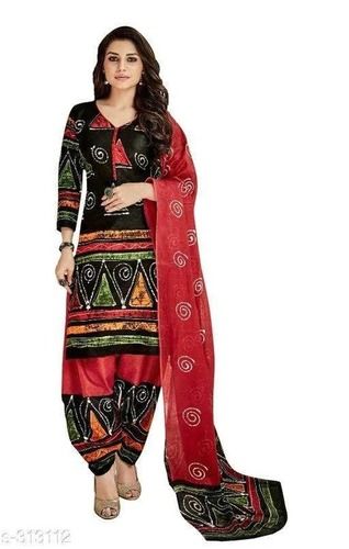 Full Sleeve Printed Daily Wear Cotton Suit For Ladies With Dupatta And Normal Wash