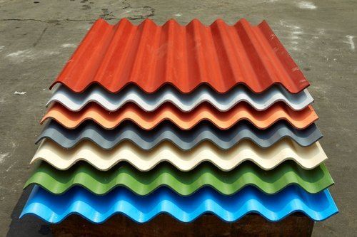 Highly Durable and 100% Waterproof Color Coated Fiber Roofing Sheets 
