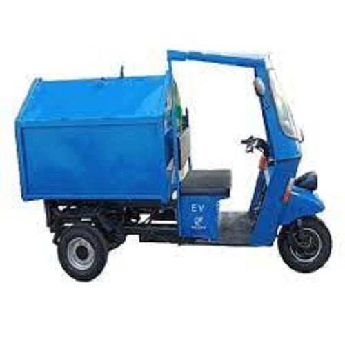 Three Wheeler Blue E Rickshaw Garbage Van With Lithium Battery Operated Weight: 810 Grams (G)