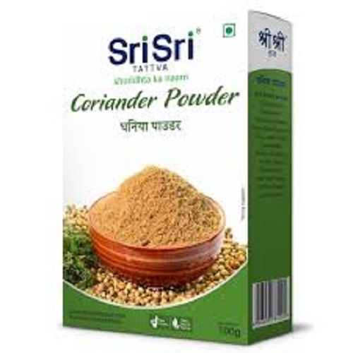 Brown \\100 Percent Pure Natural Organic And Healthy Sri Sri Coriander Powder, With Natural Oils 