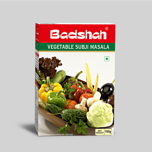 Badshah Natural And Fresh Raw Vegetable Sabji Masala, 0 Percent Artificial Color Pack Of 100g