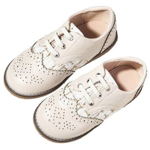 Daily Wear Kids White Shoe With Thermoplastic Elastomers Lace Up 6-11 ...