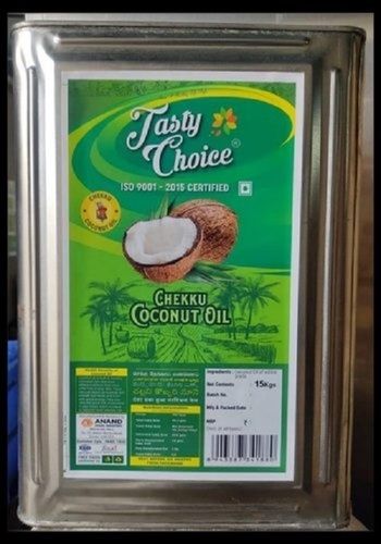 Common Healthy Natural Taste Chemical And Preservatives Free Chekku Coconut Oil For Cooking, 15 Kilograms