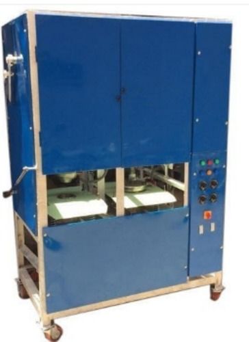 Blue Mild Steel Semi Automatic Paper Plate Making Machine, Plc Control 240 Volt