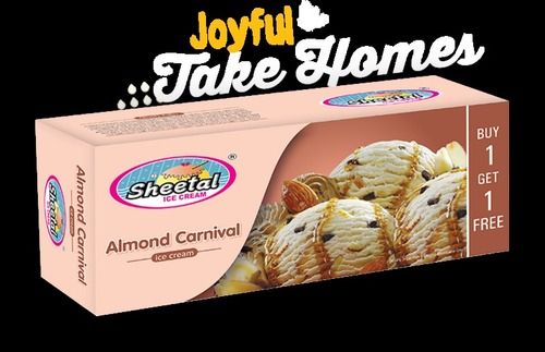 Pure Milk And Almond Flavor Ice Cream For Any Age Groups