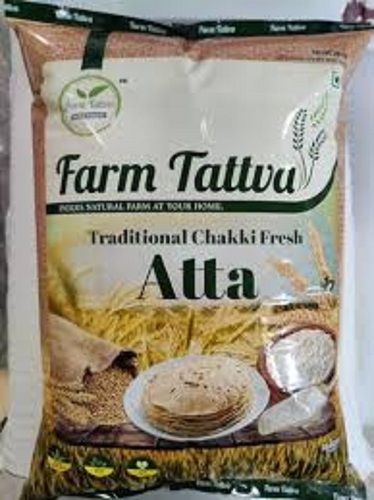 Pure Natural Hygienically Packed Whole Wheat Farm Fresh Tattva Atta  Carbohydrate: 20 Grams (G)