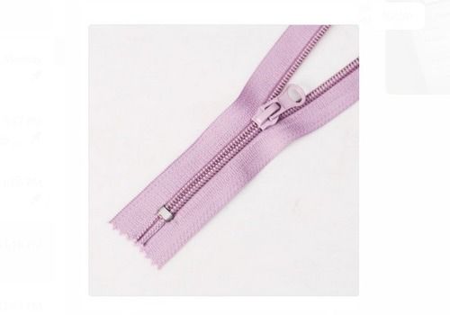 Purple Color Goel Non Lock Nylon Zipper For Garments, Bags And Purses Etc