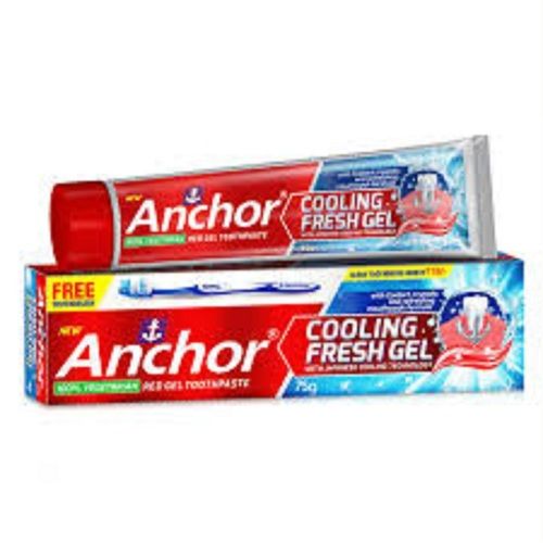 Total Whole Mouth Health, Antibacterial And Cooling Fresh Gel Anchor White Toothpaste 
