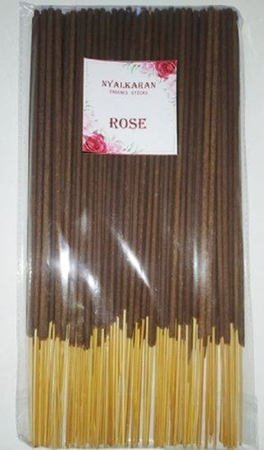 Zero Charcoal 100 Percent Herbal Rose Bamboo Rose Fragrance Incense Sticks Agarbatti