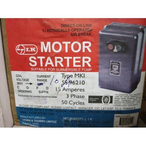 Silver 10 Amp 3 Lt Lk Direct On Line Digital Motor Starter For Submersible Pump