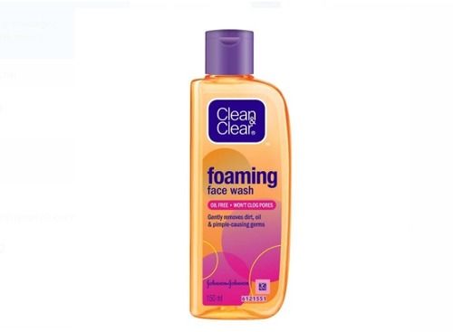 150 Ml Clean And Clear Foaming Face Wash For Removes Dirt And Oil