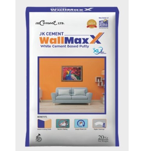 आंतरिक और बाहरी उपयोग के लिए सफेद 20 किलो का पैक सीमेंट आधारित वॉल पुट्टी