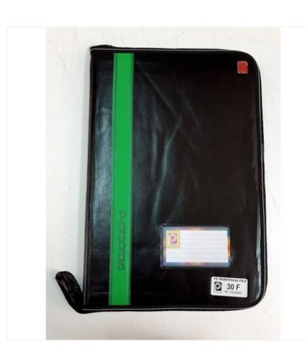 Rectangular Black Color Portfolio Leather Foam File For Office And Residential House