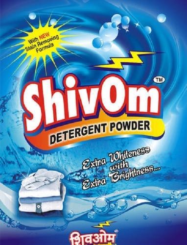 Eco-Friendly Extra Whiteness And Brightness Shiv Om Detergent Powder With New Stain Remover Formula